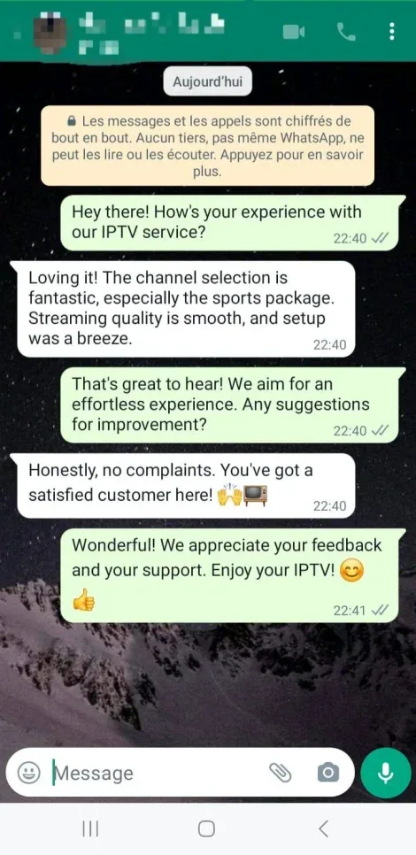 Customer WhatsApp conversation 6